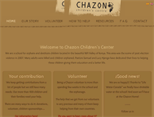 Tablet Screenshot of chazonafrica.org